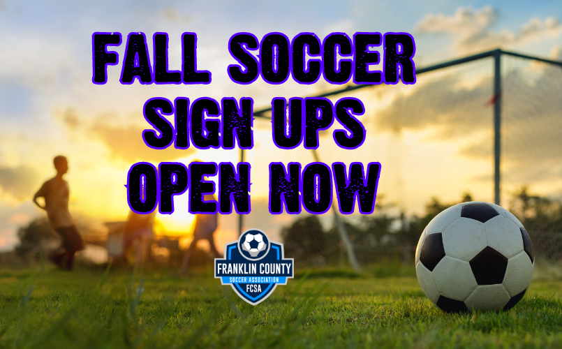 Fall Soccer Sign Ups Open NOW